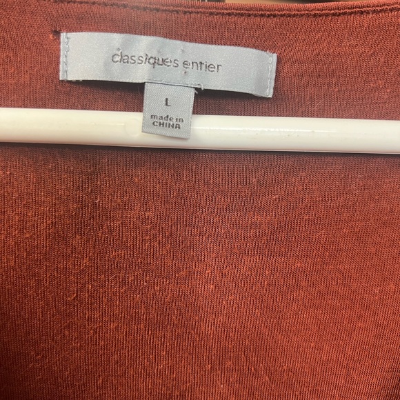 Classiques Entier Terracotta Drape Blouse - Picture 2 of 3